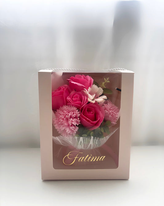 Bouquet de roses artificielles personnalisée